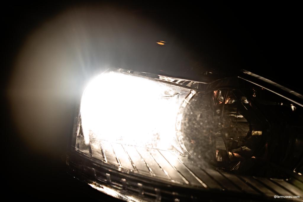 head·light noun \-ˌlīt\ : a light on the front of a vehicle (such as a car or motorcycle) 1 :  a light with a reflector and special lens mounted on the front of a vehicle to illuminate the road ahead; also :  the beam cast by a headlight 