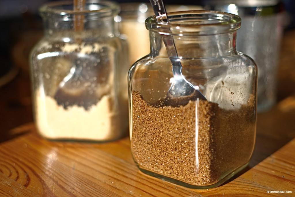 brown sugar noun : a type of sugar that is brown because it contains a dark syrup (called molasses) 